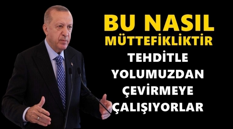 Cumhurbaşkanı Erdoğan'dan yaptırım tepkisi