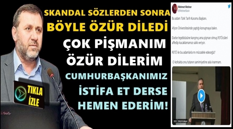 Cumhurbaşkanımız 'İstifa et' derse ederim