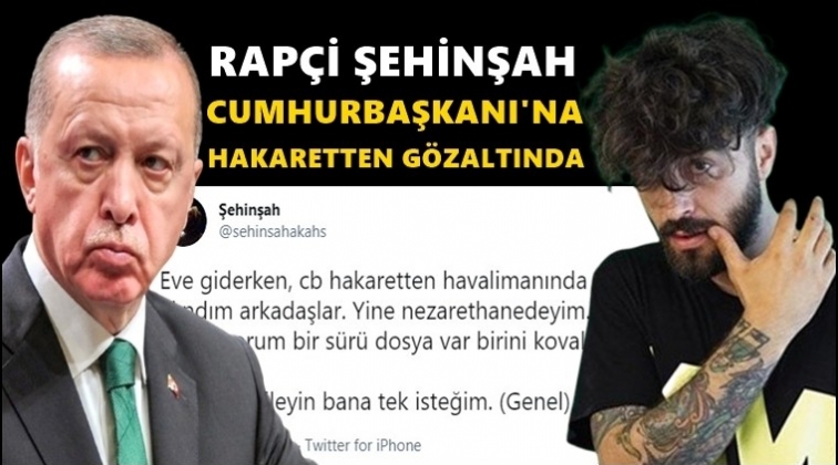 'Cumhurbaşkanına hakaret'ten g&ouml;zaltına alındı...