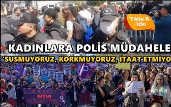 Danıştay'a alınmayan kadınlara polis m&uuml;dahalesi!