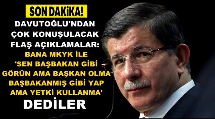 Davutoğlu: Beynimden kaynar sular d&ouml;k&uuml;ld&uuml;!