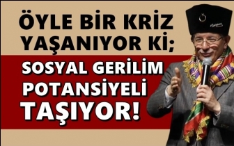 Davutoğlu: Bu kriz sosyal gerilim potansiyeli taşıyor