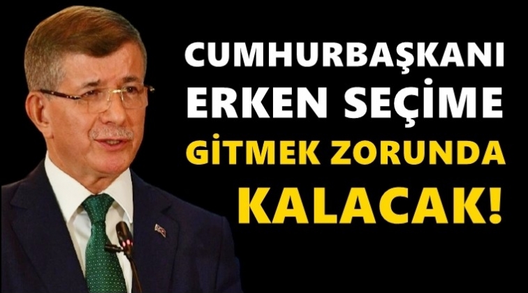 Davutoğlu: Erken se&ccedil;ime gitmek zorunda kalacaklar