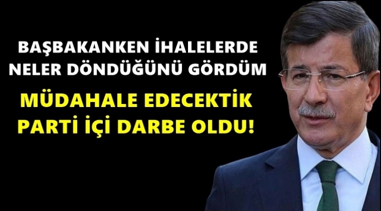 Davutoğlu: İhalelerde neler d&ouml;nd&uuml;ğ&uuml;n&uuml; g&ouml;rd&uuml;m