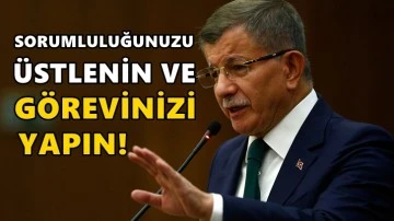 Davutoğlu'ndan muhalefeti su&ccedil;layan Erdoğan'a yanıt
