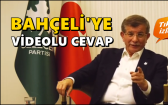 Davutoğlu'ndan Bah&ccedil;eli'ye videolu yanıt!