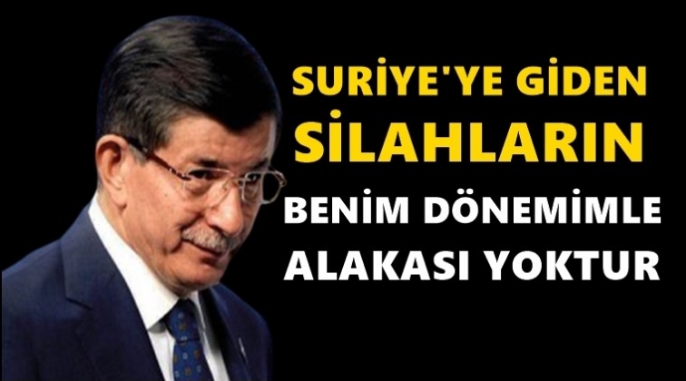 Davutoğlu'ndan 'Suriye'ye giden silahlar' a&ccedil;ıklaması!