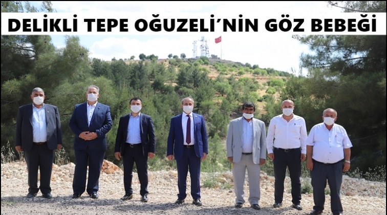 &lsquo;Delikli Tepe' Oğuzeli'nin g&ouml;zbebeği olacak