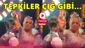 Demet Akalın i&ccedil;kiyi beğenmeyince garsonun başına d&ouml;kt&uuml;!