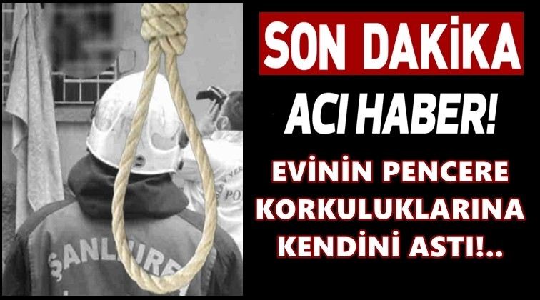 Demir korkuluklara kendini astı!