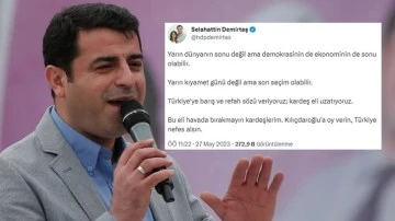Demirtaş: Kılıçdaroğlu'na oy verin, Türkiye nefes alsın!