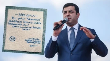 Demirtaş'tan, 'Erdoğan'ın diploması' paylaşımı...