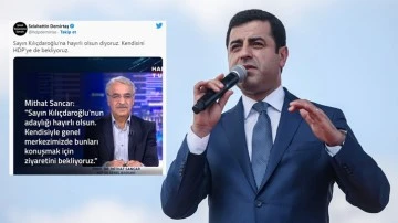 Demirtaş'tan Kılı&ccedil;daroğlu'na: Kendisini HDP'ye de bekliyoruz