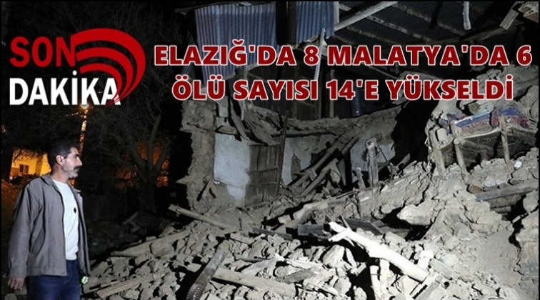 Depremde &ouml;l&uuml; sayısı 14'e y&uuml;kseldi!