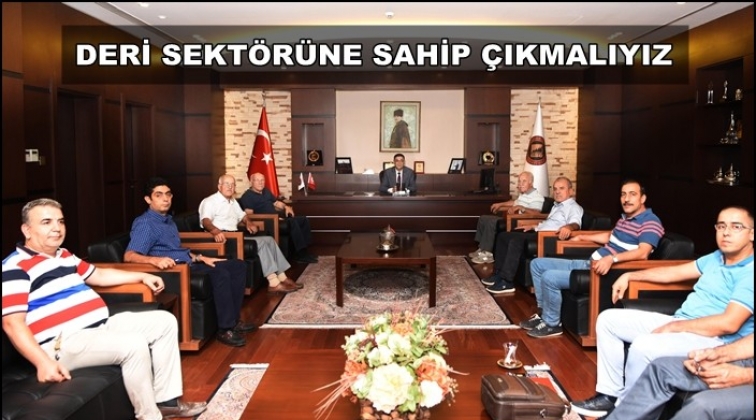 Deri imalat&ccedil;ılarından GSO'ya ziyaret