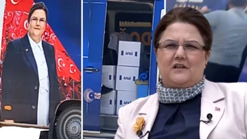 Derya Yanık AFAD kolisi g&ouml;r&uuml;nt&uuml;s&uuml;ne &uuml;z&uuml;lm&uuml;ş!