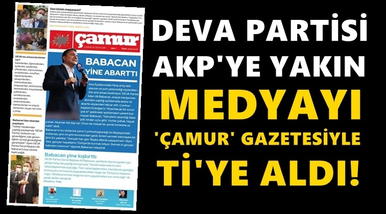 DEVA'dan AKP'ye '&Ccedil;amur' medyası&nbsp;g&ouml;ndermesi!