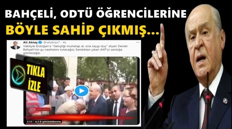 Devlet Bah&ccedil;eli'yi alkışlatacak video...