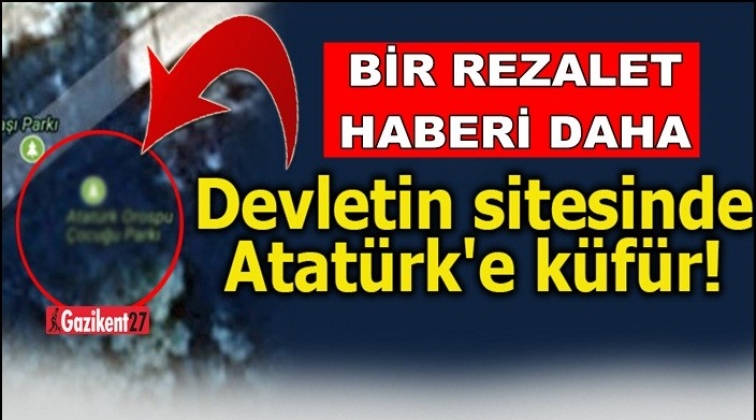 Devletin sitesinde Atatürk'e küfür!..