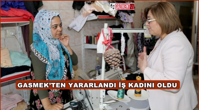 Dikiş nakış kursunu bitirdi d&uuml;kkan a&ccedil;tı