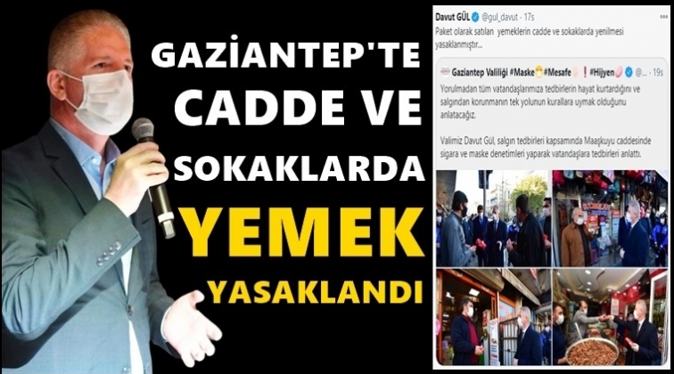 Dikkat! Cadde ve sokakta yemek yemek yasak!