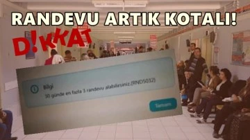 Dikkat! Hastane randevuları artık kotalı...
