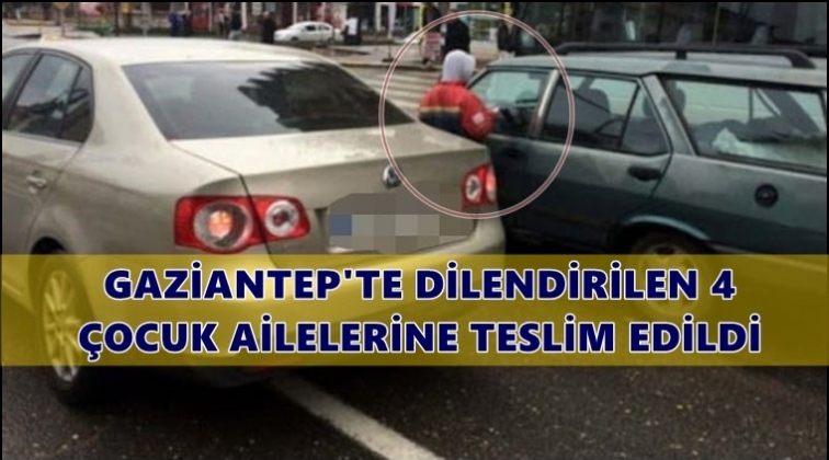 Dilendirilen 4 &ccedil;ocuk ailesine teslim edildi