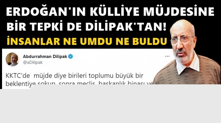Dilipak'tan Erdoğan'ın 'm&uuml;jde'sine tepki!