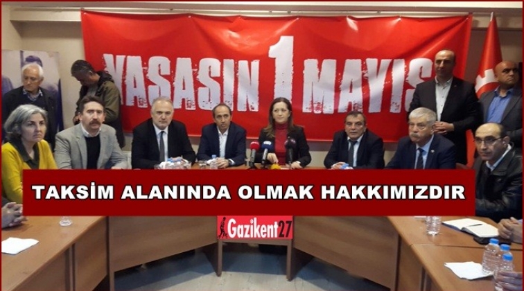Disk'ten 1 Mayıs ve Taksim açıklaması