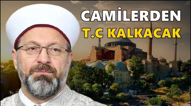 Diyanet, camilerden T.C. yazısını kaldıracak!