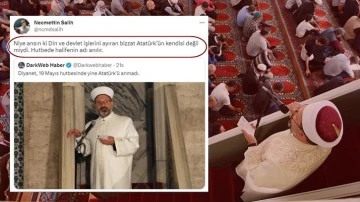 Diyanet'in hutbesini savundu, Atat&uuml;rk'e hakaret etti!