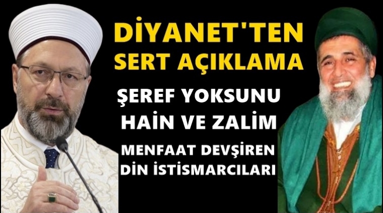 Diyanet'ten tarikat lideriyle ilgili a&ccedil;ıklama