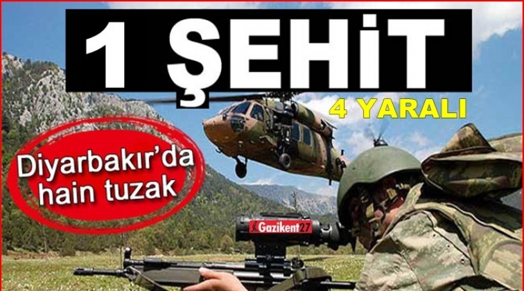 Diyarbakır’da hain saldırı! 1 şehit, 4 yaralı