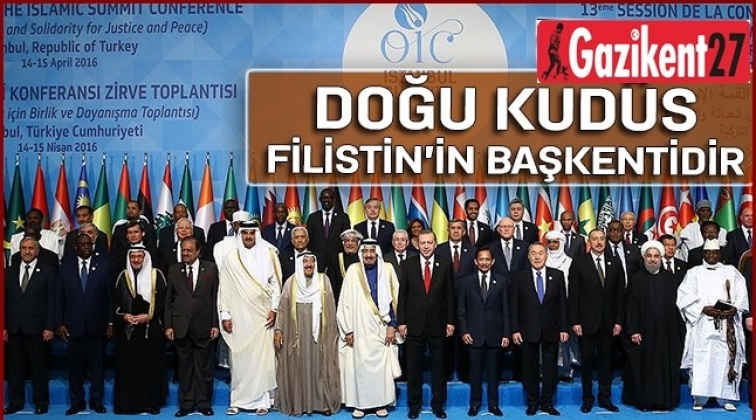 Doğu Kudüs, Filistin'in başkenti ilan edildi