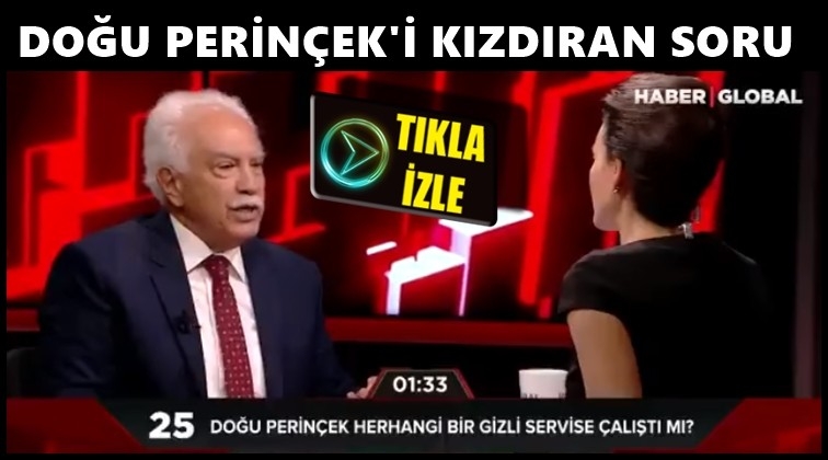 Doğu Perin&ccedil;ek'i kızdıran soru...