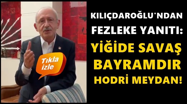 "Dokunmazlığımı kaldıracakmış... Hodri meydan!''