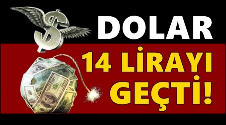 Dolar 14,75'i g&ouml;rd&uuml;!
