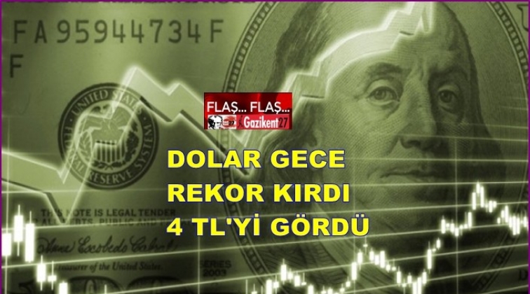 Dolar 4 lirayı gördü!