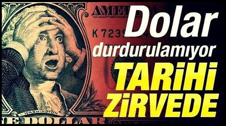 Dolar tarihi zirvede: 7.54...