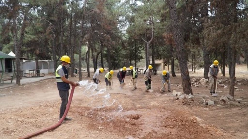 Dülük Tabiat Parkı'nda yangın tatbikatı