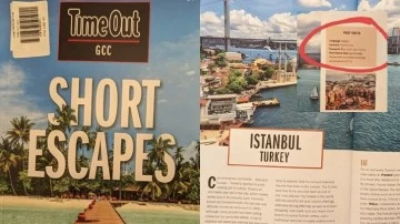 Dünyaca ünlü dergide Türkiye'nin resmi dili Arapça yazıldı 