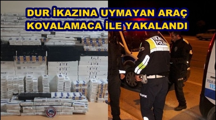 'Dur ikazı'na uymayan ara&ccedil;tan ka&ccedil;ak sigara &ccedil;ıktı