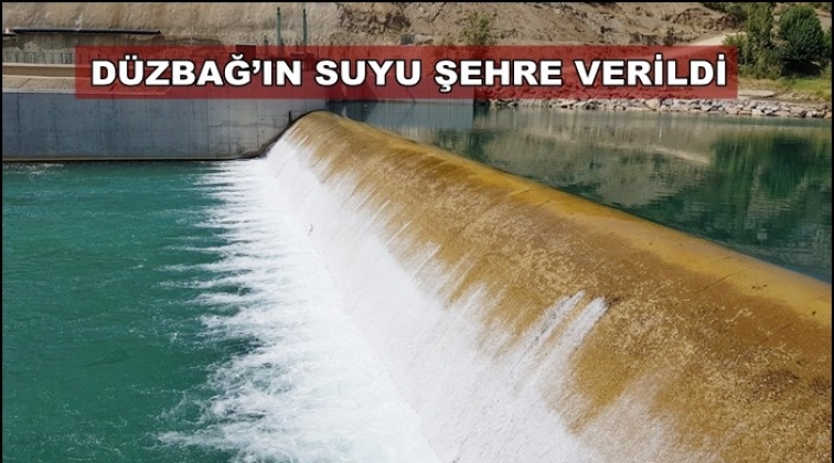 D&uuml;zbağ'ın suyu şehir merkezine akmaya başladı