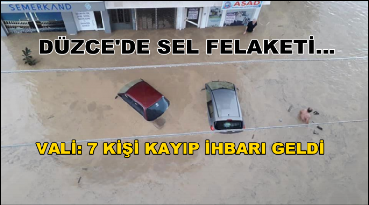 D&uuml;zce Valisi Dağlı: 7 kişi kayıp ihbarı geldi