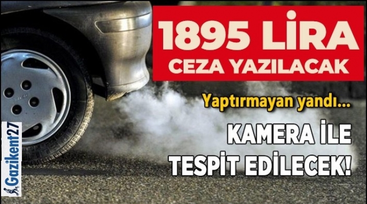 Egzoz emisyon &ouml;l&ccedil;&uuml;m&uuml; yaptırmayan yandı!