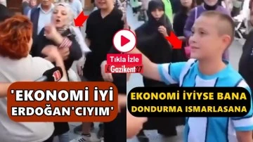 'Ekonomi iyi' diyen kadına &ccedil;ocuktan yanıt... 