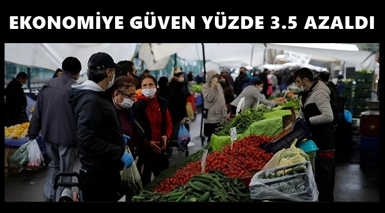 Ekonomiye g&uuml;ven y&uuml;zde 3.5 geriledi