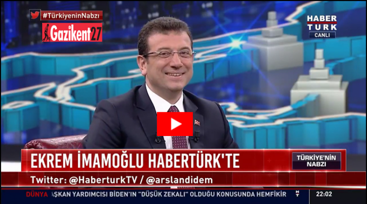 Ekrem İmamoğlu, Habert&uuml;rk canlı yayınında