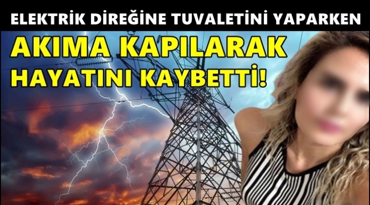 Elektrik direğine tuvaletini yaptı, hayatını kaybetti!