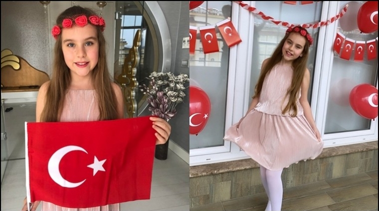 Elif Naz&rsquo;ın 23 Nisan coşkusu